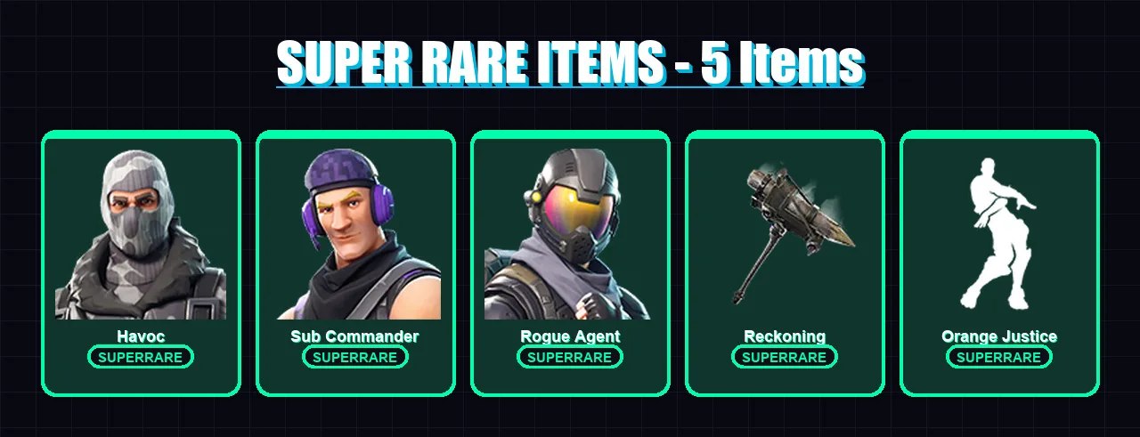 [PC/XBOX] | Havoc | Sub Commander | Rogue Agent | The Visitor | Drift | 23 skin | 17 pickaxe | 20 emote | 21 glider | Lv295