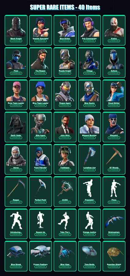[PS4/PS5/XBOX/PC] | Black Knight | Sparkle Specialist | Blue Striker | 341 skin | Lv1980