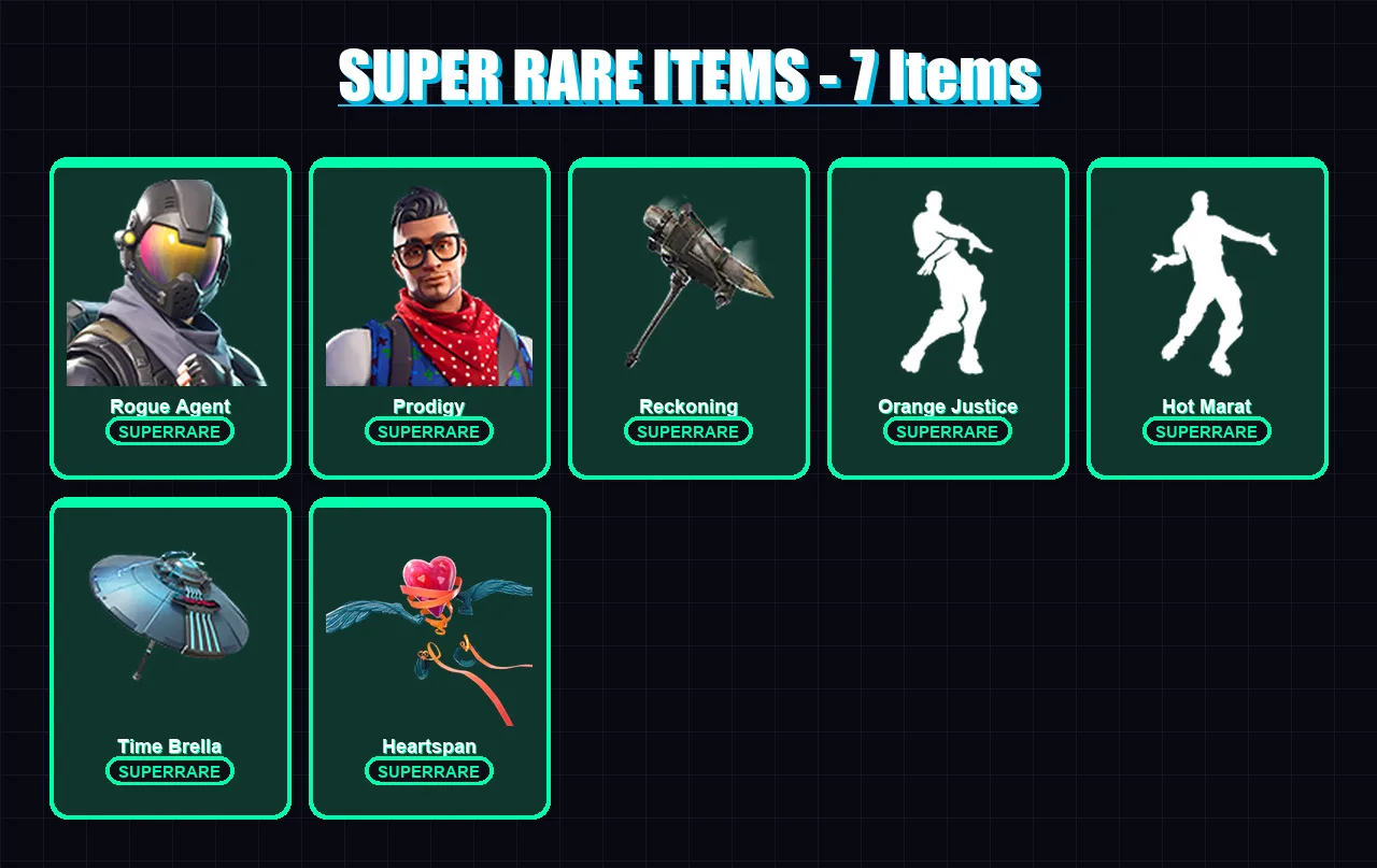 [PC/XBOX] | Rogue Agent | Prodigy | The Ice King | The Visitor | Hybrid | 81 skin | 74 pickaxe | 84 emote | 82 glider | Lv1349