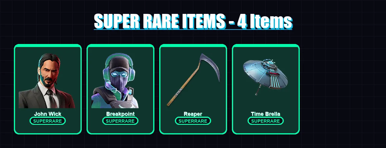 [PC/XBOX] | John Wick | Breakpoint | Son Goku | Valeria | Peter Griffin | 45 skin | 59 pickaxe | 57 emote | 47 glider | Lv796