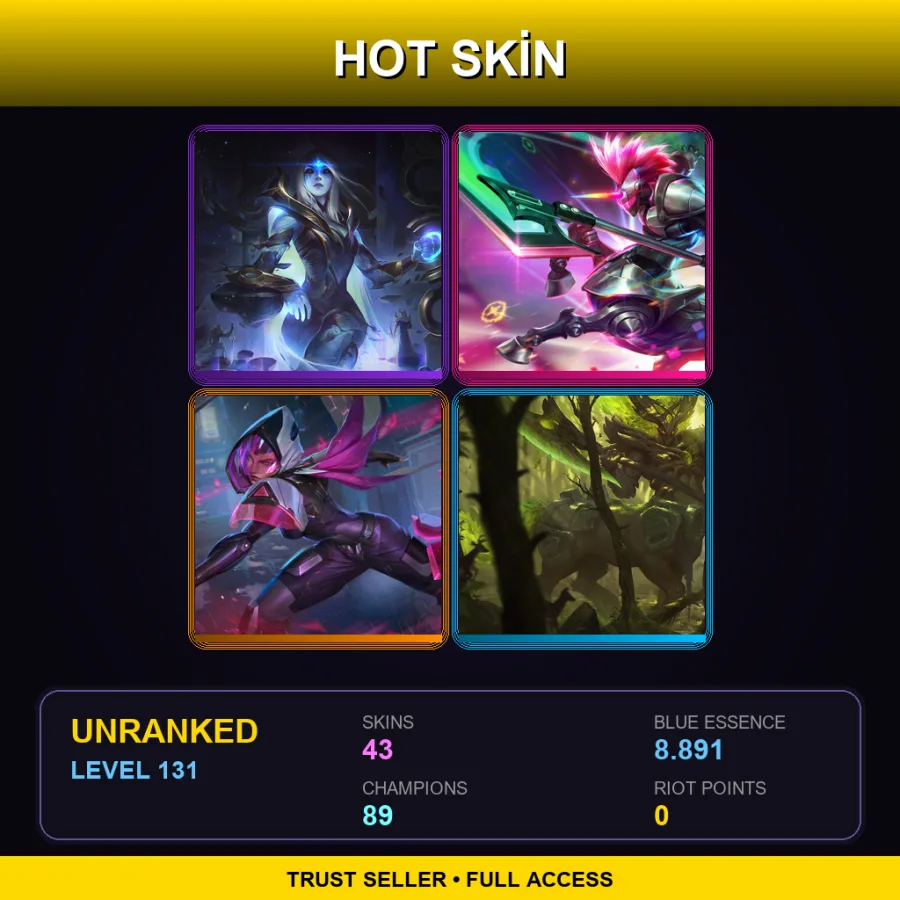 SG | Lv131 | Unranked | 43 Skin | 89 Champ — Inkshadow Yasuo