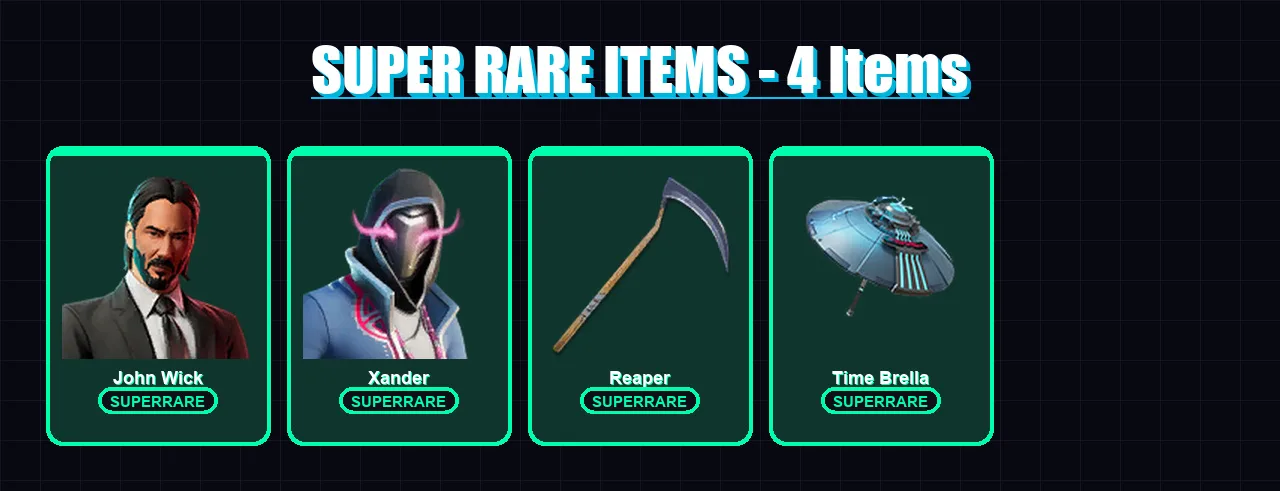 [PS4/PS5/PC] | John Wick | Xander | Son Gohan | The Ageless | Blaze | 307 skin | 283 pickaxe | 248 emote | 154 glider | Lv2224