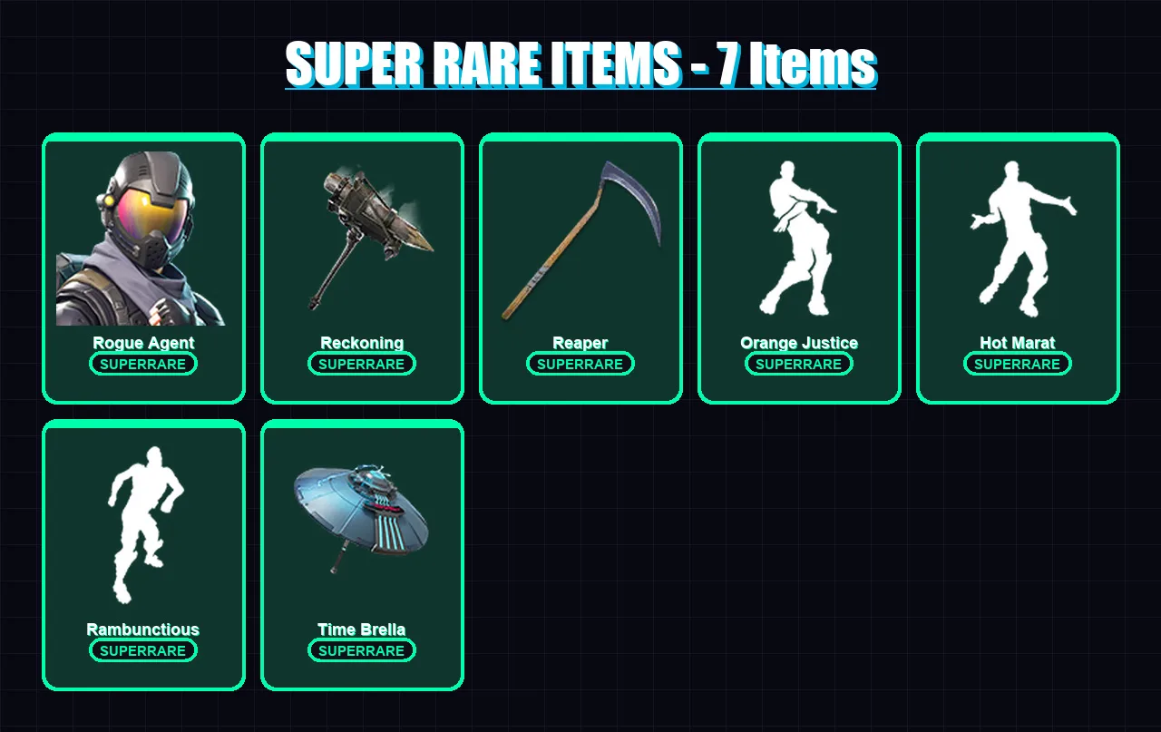 [PC/XBOX/PSN] | Rogue Agent | Luxe | Omega | The Prisoner | Love Ranger | 92 skin | 68 pickaxe | 98 emote | 74 glider | Lv985