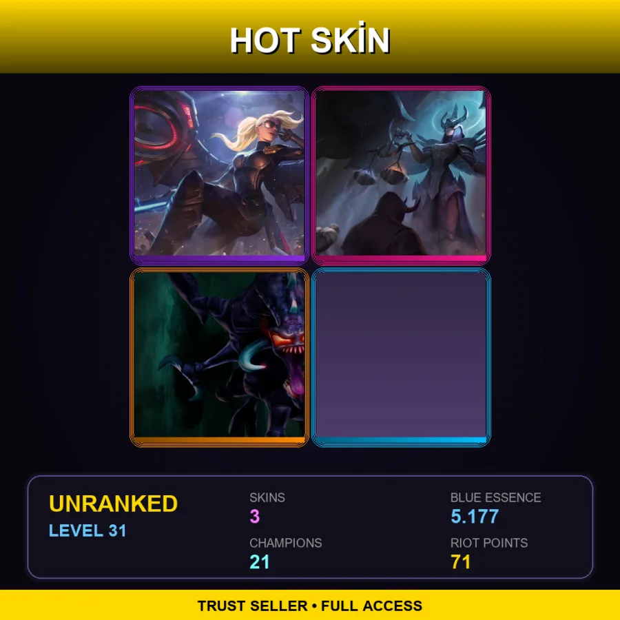 NA | Lv31 | Unranked | 3 Skin | 21 Champ — Judgment Kayle