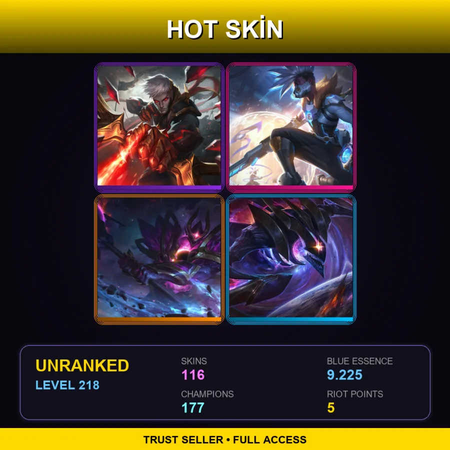 BR | Lv218 | Unranked | 116 Skin | 177 Champ