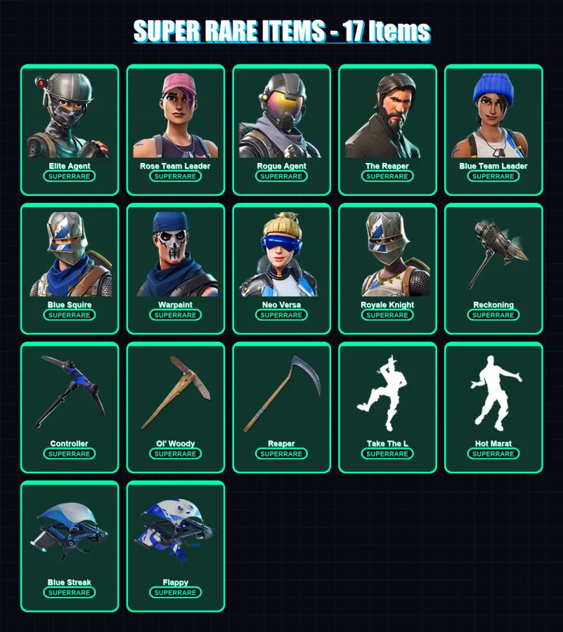 [PS4/PS5/XBOX/PC] | Elite Agent | Rose Team Leader | Rogue Agent | 142 skin | Lv2116