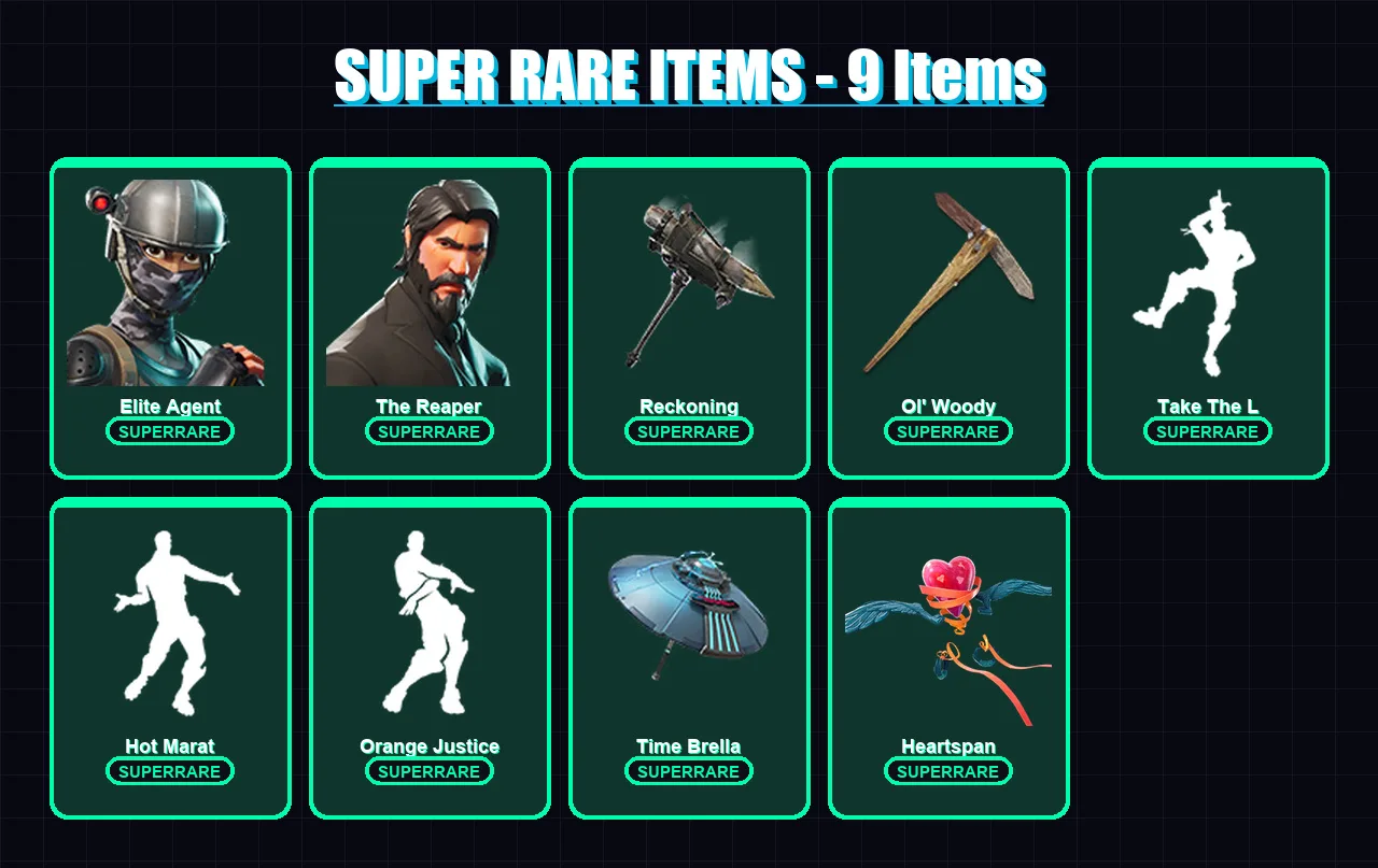[PS4/PS5/PC] | Elite Agent | The Reaper | Frozen Love Ranger | The Prisoner | Rex | 78 skin | 70 pickaxe | 100 emote | 87 glider | Lv941 — Fortnite account