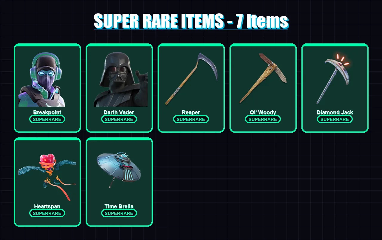 [PC/XBOX/PSN] | Breakpoint | Darth Vader | The Imagined | Menace | The Foundation | 185 skin | 182 pickaxe | 187 emote | 171 glider | Lv2827