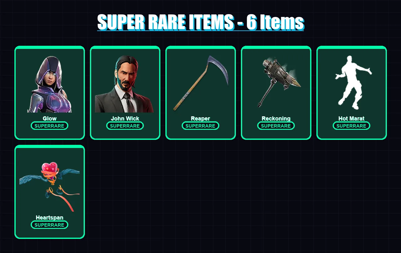 [PC/XBOX/PSN] | Glow | John Wick | Calamity | Luxe | Kymera | 130 skin | 123 pickaxe | 115 emote | 115 glider | Lv1815 — Fortnite account