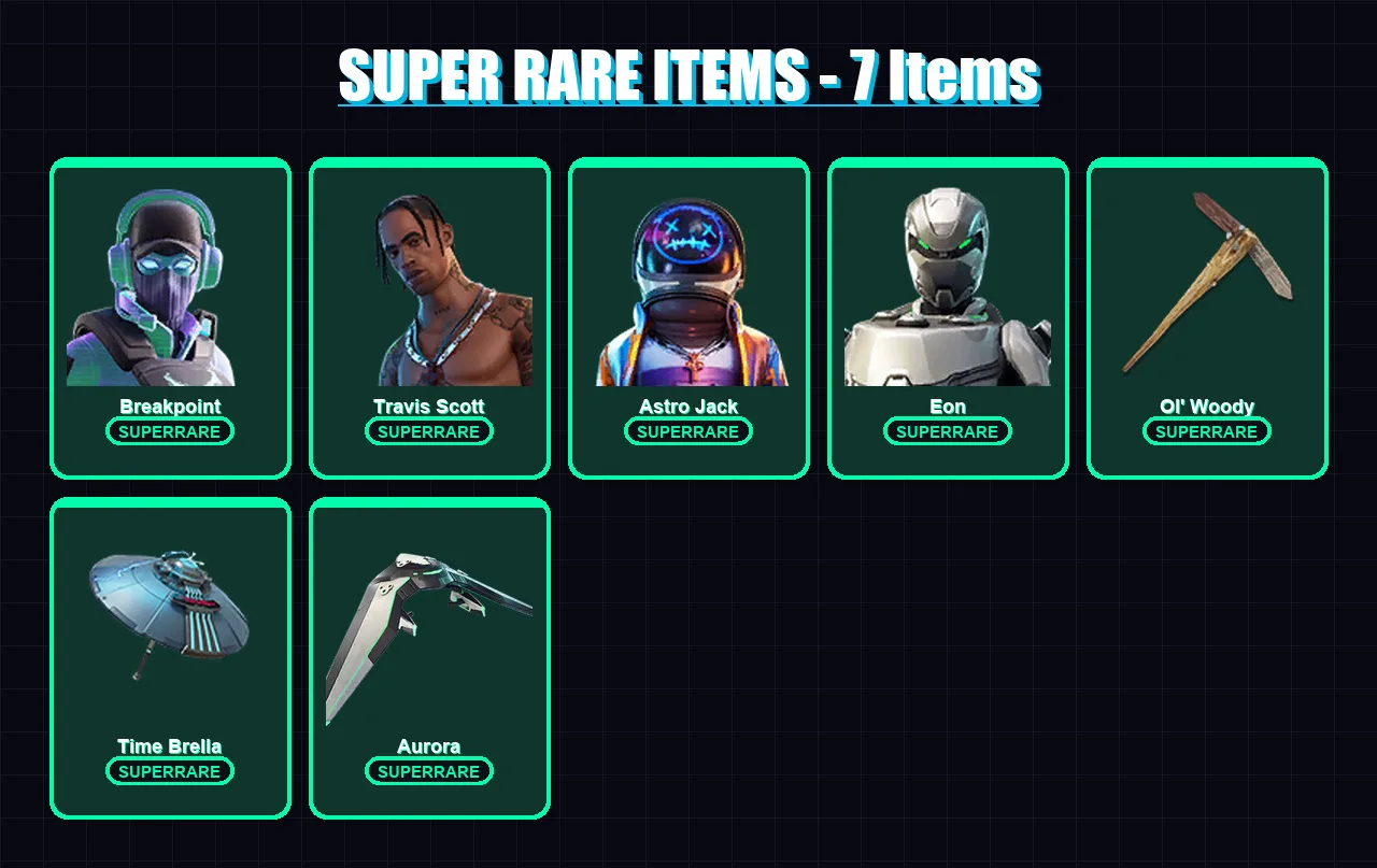 [PS4/PS5/PC] | Breakpoint | Travis Scott | Astro Jack | Eon | Mandalorian | 125 skin | 181 pickaxe | 150 emote | 152 glider | Lv2372 — Fortnite account