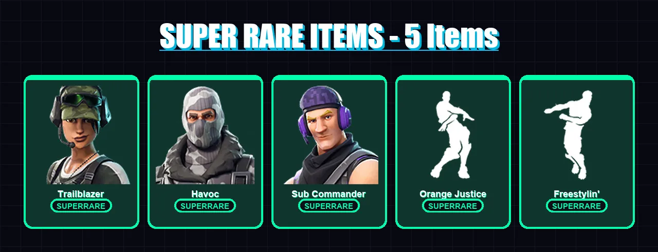 [PC/XBOX/PSN] | Trailblazer | Havoc | Sub Commander | Carbide | Teknique | 8 skin | 4 pickaxe | 7 emote | 6 glider | Lv44