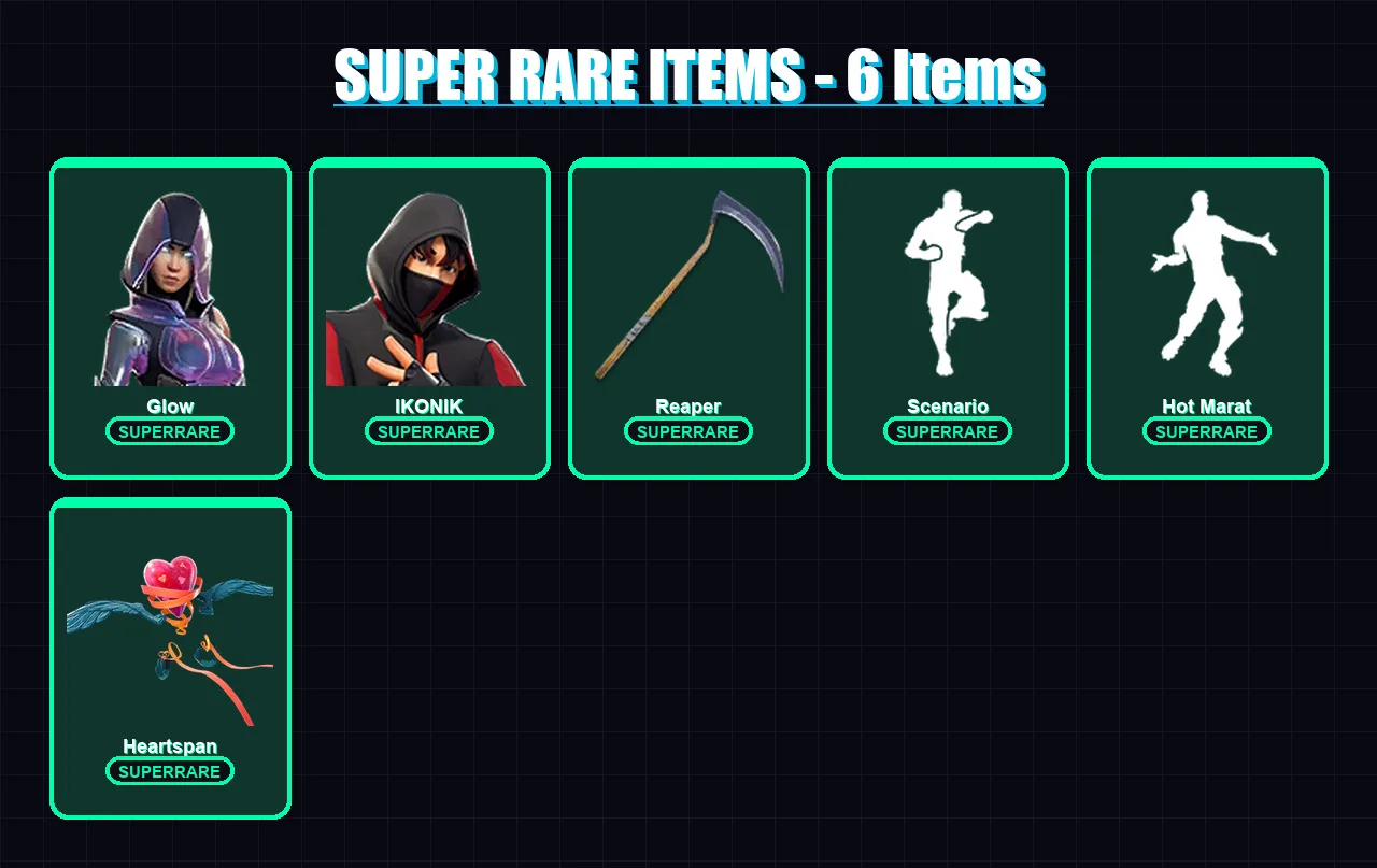 [PC/XBOX/PSN] | Glow | IKONIK | Singularity | Hybrid | Rox | 112 skin | 138 pickaxe | 122 emote | 99 glider | Lv1369