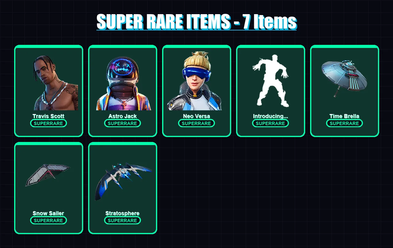[PS4/PS5/XBOX/PC] | Travis Scott | Astro Jack | Neo Versa | Gear Specialist Maya | The Ageless | 112 skin | 98 pickaxe | 74 emote | 95 glider | Lv15 — Fortnite account