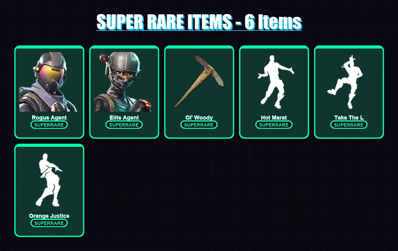 [PC/XBOX/PSN] | Rogue Agent | Elite Agent | Dark Voyager | Ronin | Mandalorian | 64 skin | 97 pickaxe | 77 emote | 86 glider | Lv1128