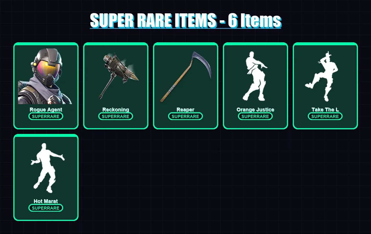 [PC/XBOX/PSN] | Rogue Agent | Midas | Calamity | Omega | The Prisoner | 85 skin | 66 pickaxe | 66 emote | 65 glider | Lv906