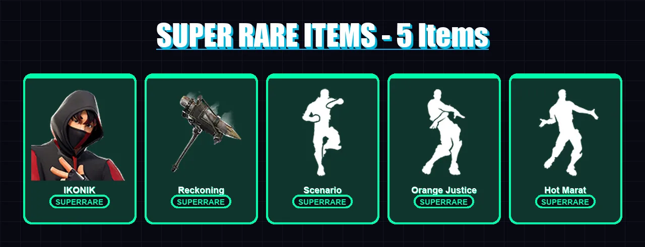 [PC/XBOX/PSN] | IKONIK | Ragnarok | The Visitor | Valor | Cuddle Team Leader | 34 skin | 19 pickaxe | 42 emote | 29 glider | Lv522