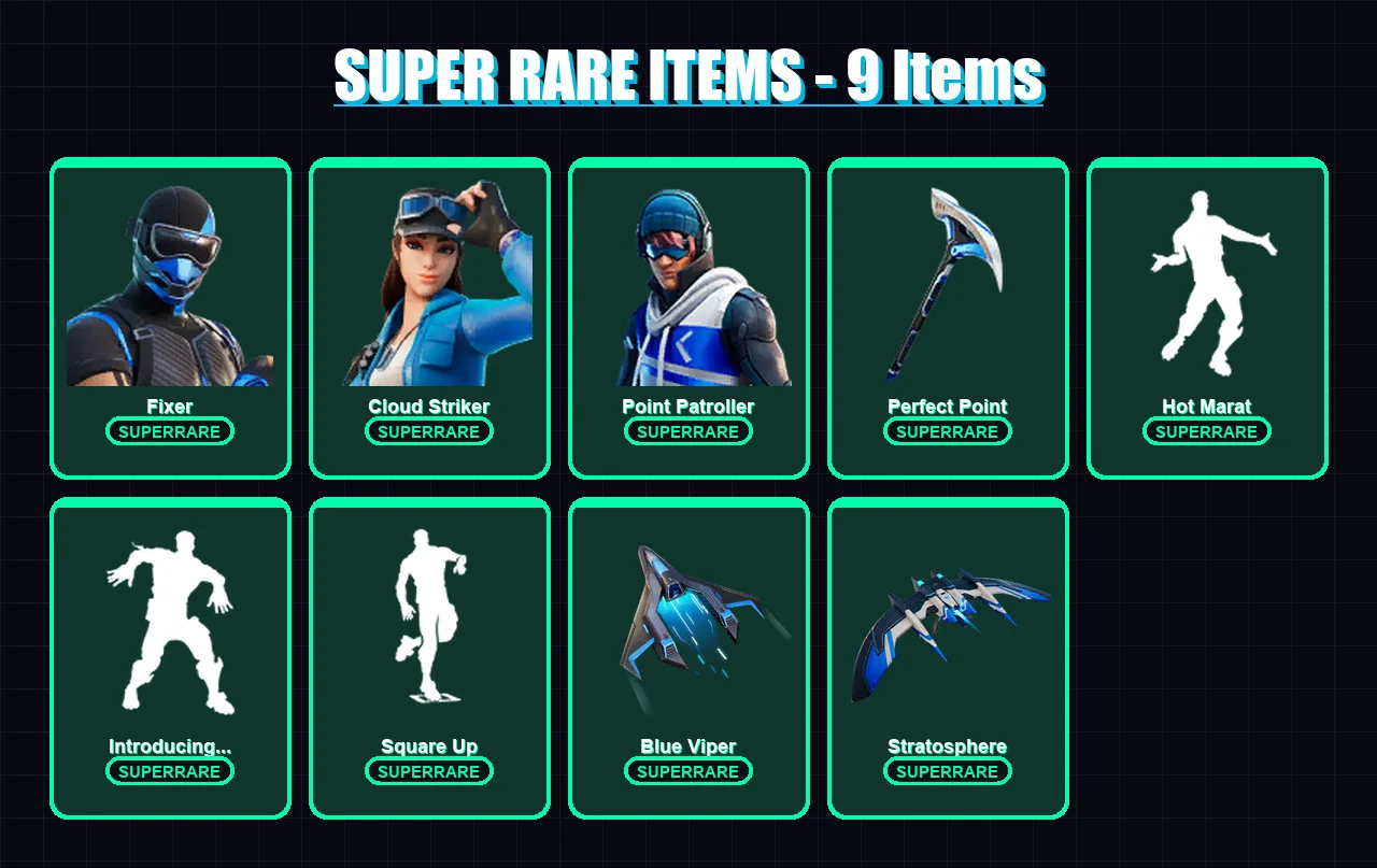 [PC/XBOX/PSN] | Fixer | Cloud Striker | Point Patroller | Predator | The Foundation | 57 skin | 68 pickaxe | 83 emote | 72 glider | Lv1362 — Fortnite account