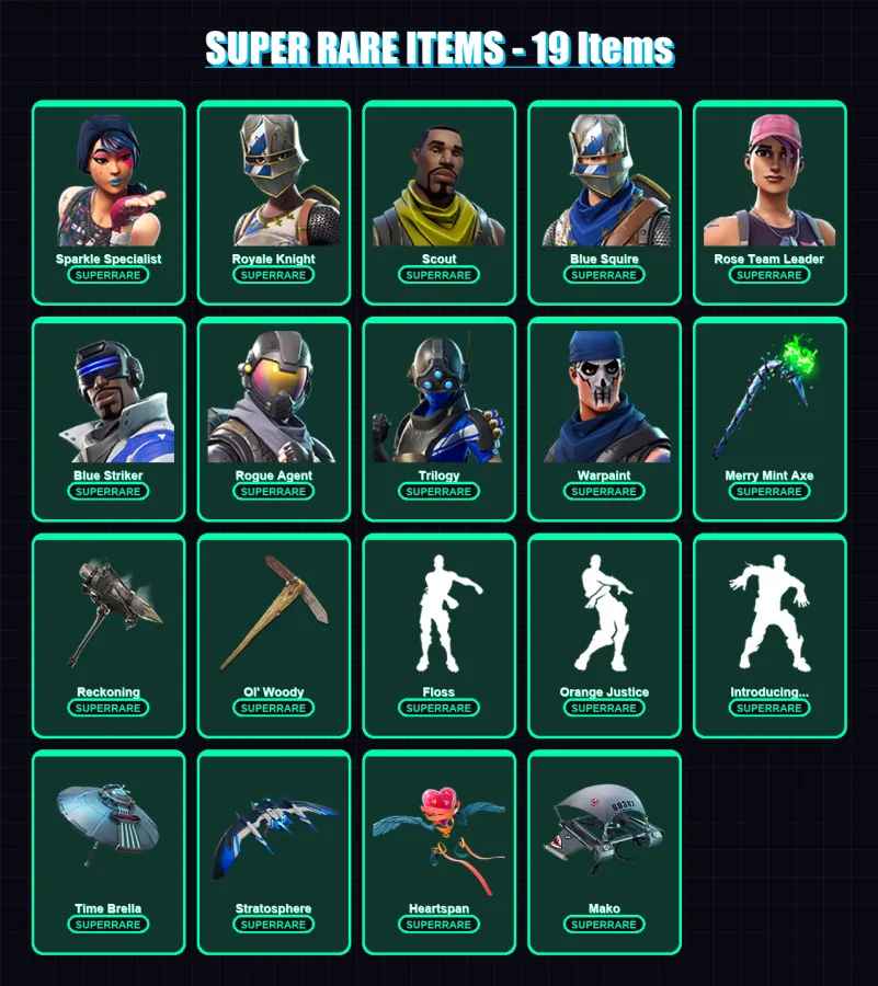 [PS4/PS5/XBOX/PC] | Sparkle Specialist | Royale Knight | Scout | 89 skin | Lv1696