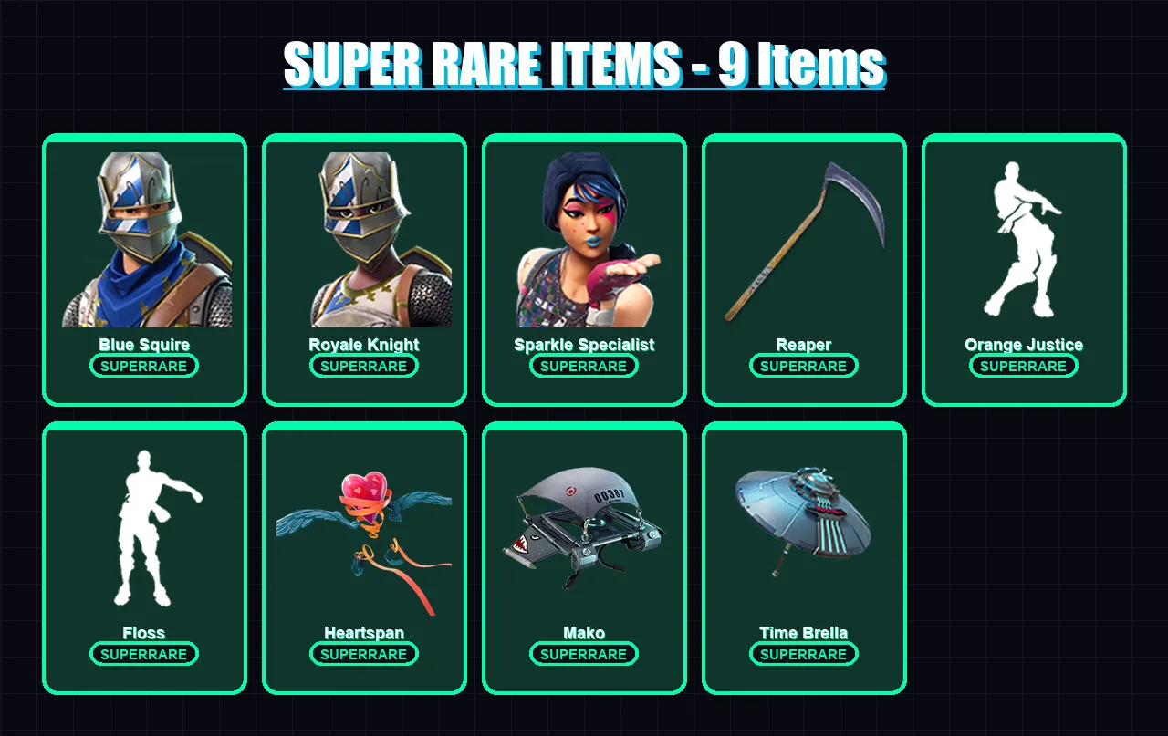 [PC/PSN] | Blue Squire | Royale Knight | Sparkle Specialist | Ragnarok | Enforcer | 64 skin | 60 pickaxe | 43 emote | 52 glider | Lv915