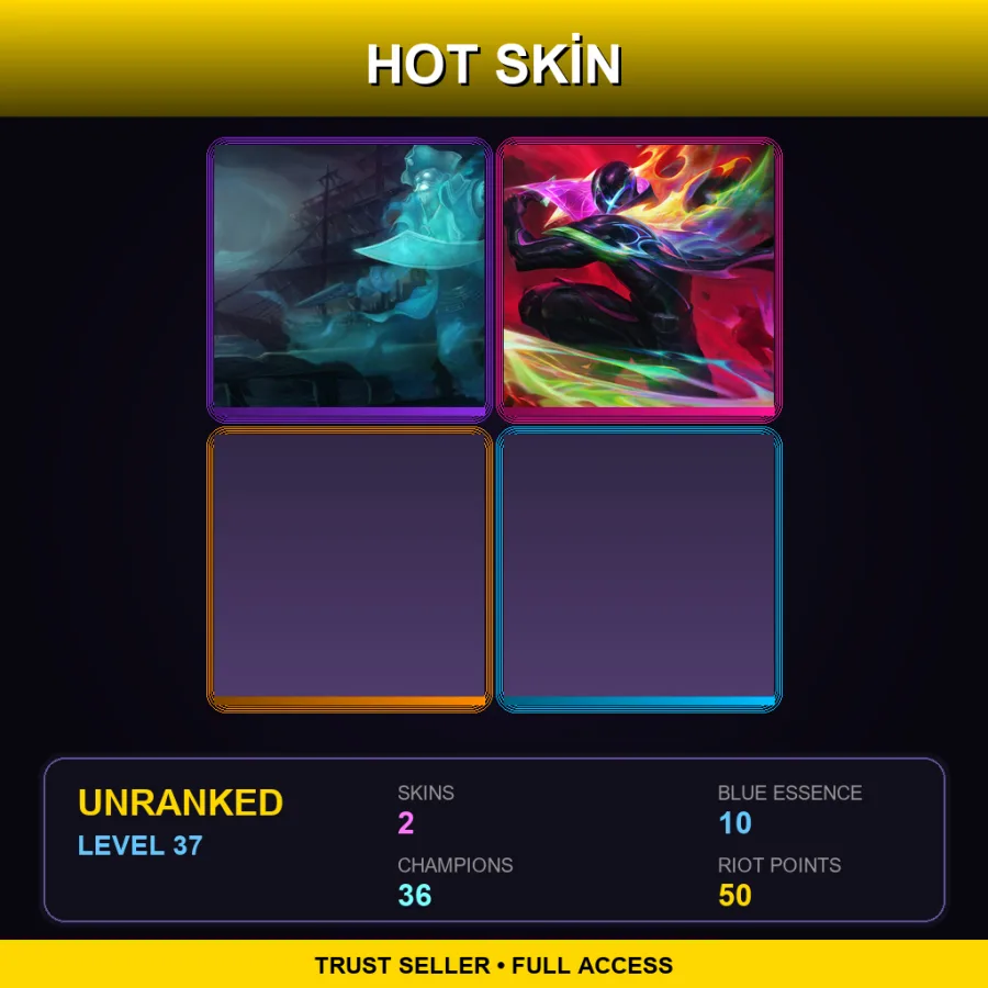EUW | Lv37 | Unranked | 2 Skin | 36 Champ — Empyrean Pyke