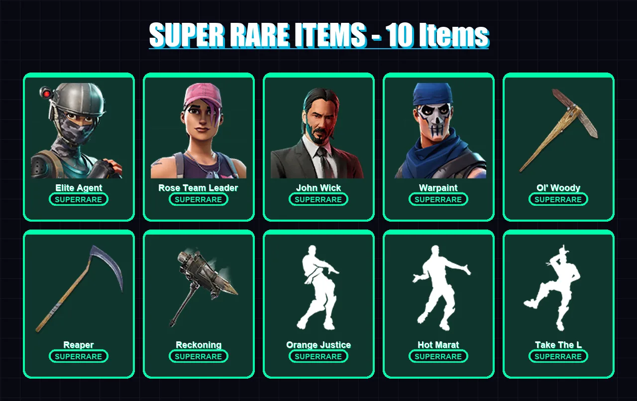 [PC/XBOX/PSN] | Elite Agent | Rose Team Leader | John Wick | Warpaint | Valor | 77 skin | 69 pickaxe | 88 emote | 65 glider | Lv829 — Fortnite account