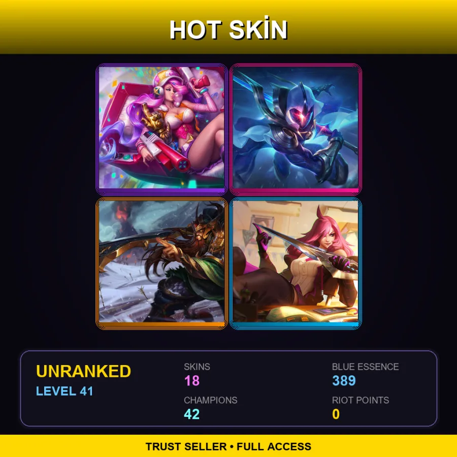LAS | Lv41 | Unranked | 18 Skin | 42 Champ