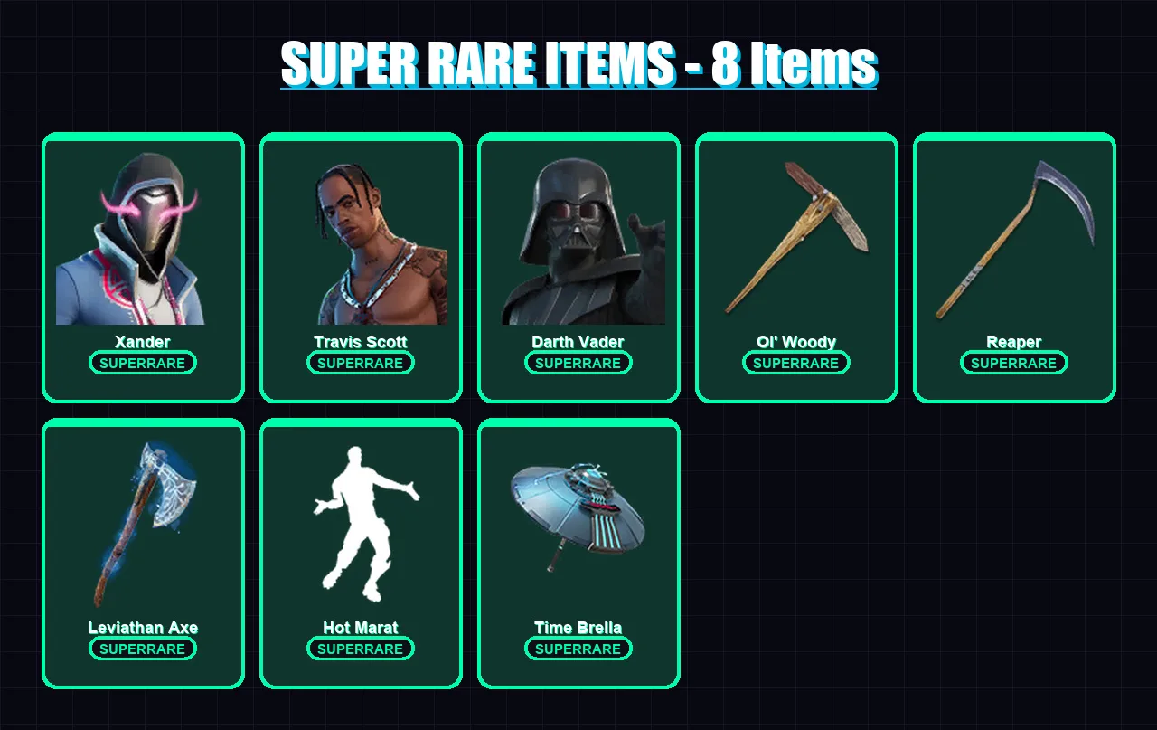 [PC/PSN] | Xander | Travis Scott | Darth Vader | Paradigm (Reality-659) | Luxe | 313 skin | 302 pickaxe | 180 emote | 188 glider | Lv3415