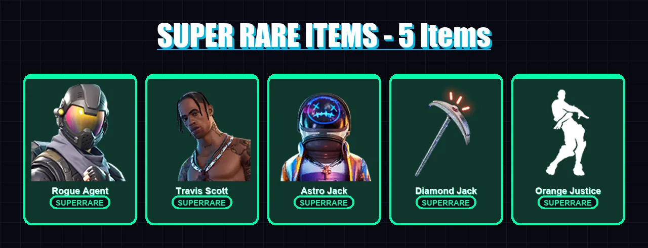 [PC/XBOX] | Rogue Agent | Travis Scott | Astro Jack | Paradigm (Reality-659) | Kado Thorne | 74 skin | 72 pickaxe | 77 emote | 65 glider | Lv994