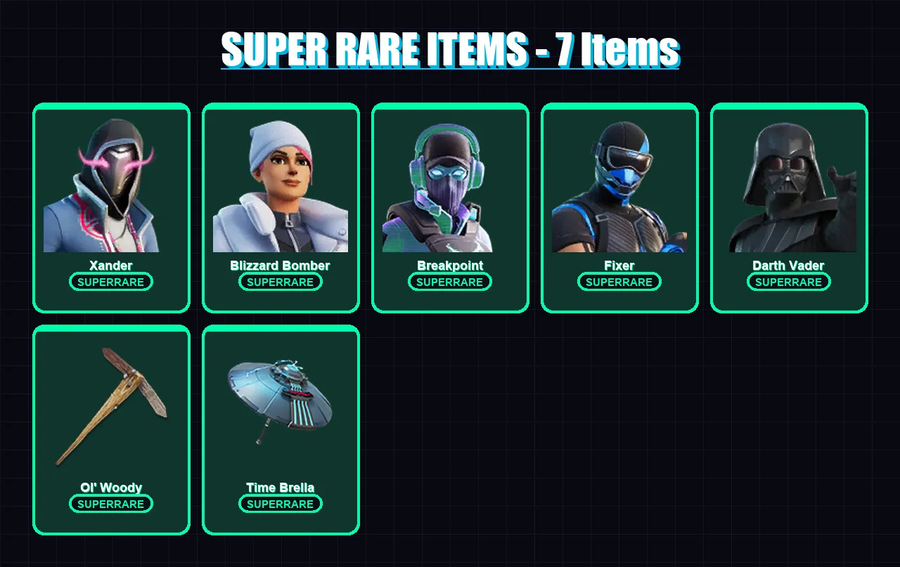 [PC/XBOX/PSN] | Xander | Blizzard Bomber | Breakpoint | Fixer | Darth Vader | 95 skin | 109 pickaxe | 106 emote | 101 glider | Lv2287 — Fortnite account