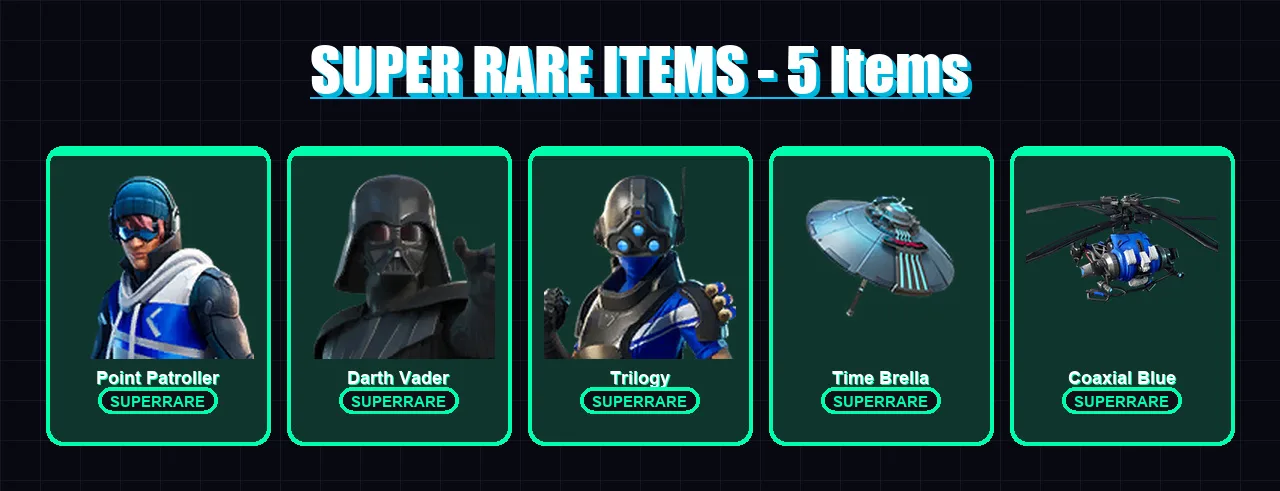 [PC/XBOX/PSN] | Point Patroller | Darth Vader | Trilogy | Nezumi | Mizuki | 103 skin | 135 pickaxe | 103 emote | 127 glider | Lv1912