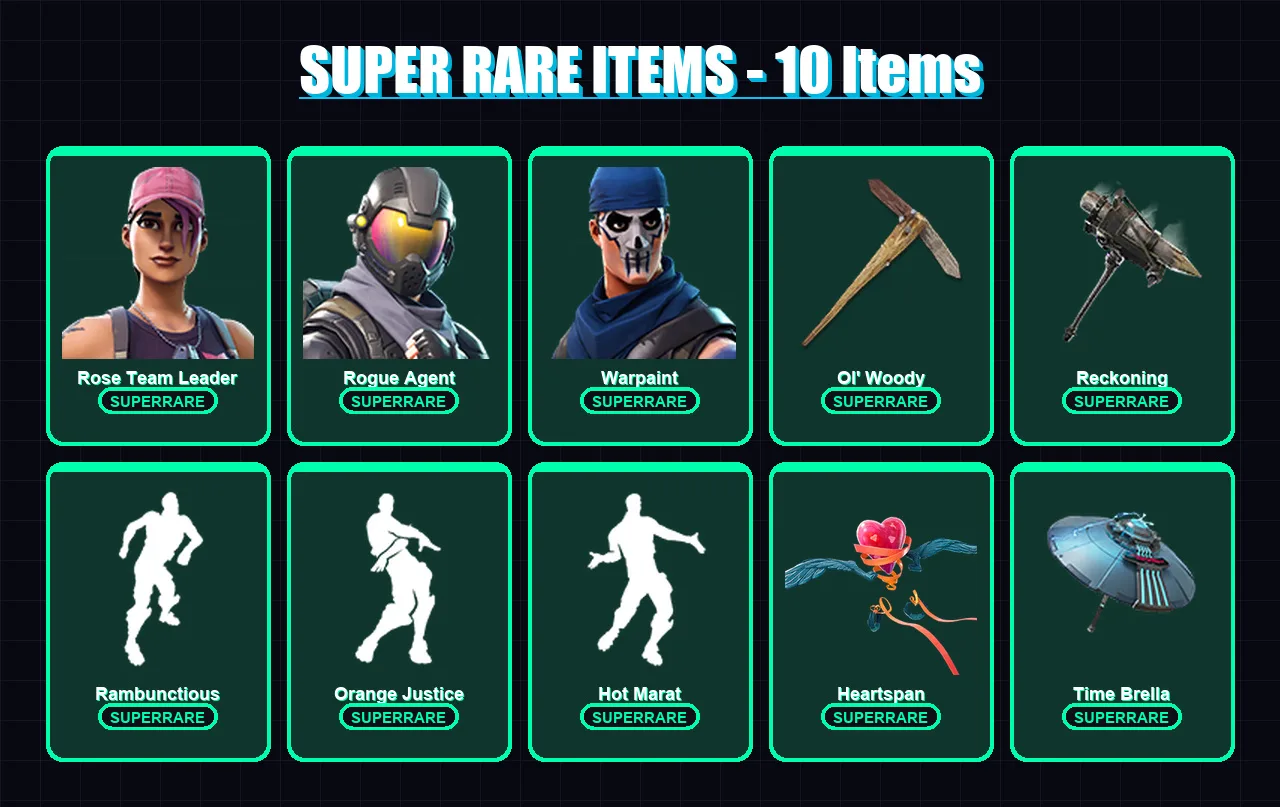 [PC/XBOX] | Rose Team Leader | Rogue Agent | Warpaint | Rox | Peter Griffin | 126 skin | 113 pickaxe | 134 emote | 117 glider | Lv1571