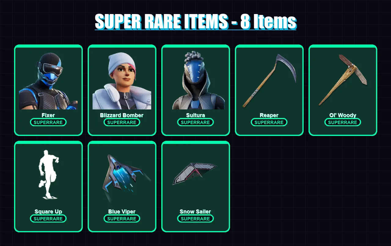[PS4/PS5/XBOX/PC] | Fixer | Blizzard Bomber | Sultura | Omegarok | Renzo the Destroyer | 142 skin | 180 pickaxe | 110 emote | 139 glider | Lv1872
