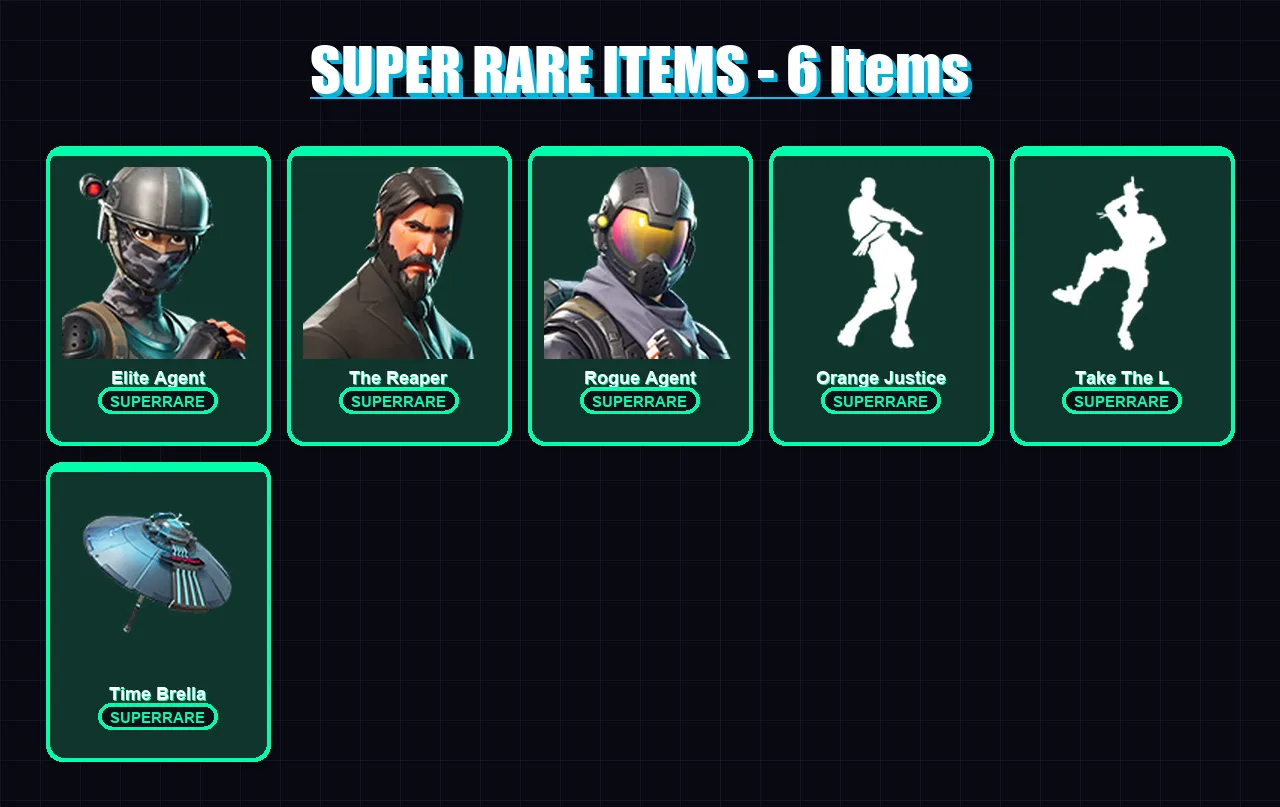 [PC/PSN] | Elite Agent | The Reaper | Rogue Agent | Carbide | Omega | 32 skin | 39 pickaxe | 45 emote | 52 glider | Lv655