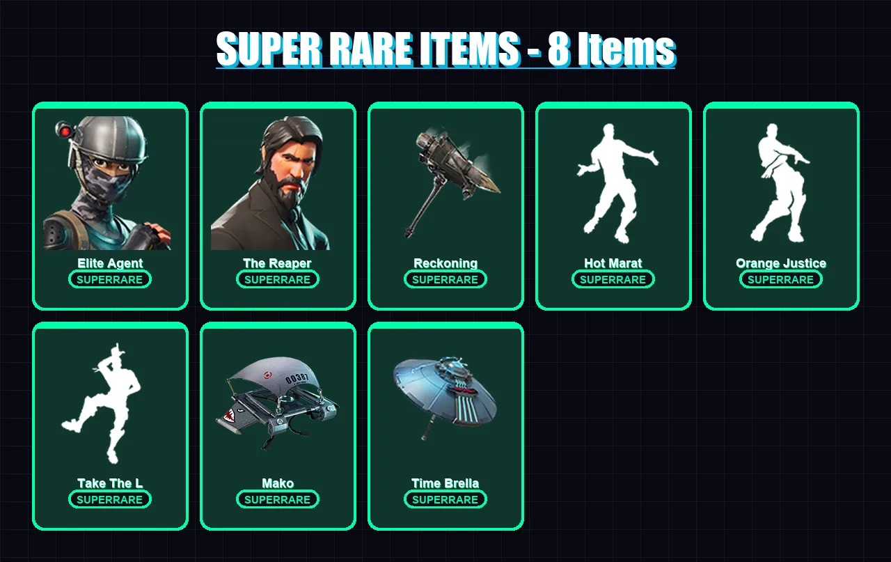[PC/XBOX/PSN] | Elite Agent | The Reaper | Frozen Love Ranger | Carbide | Ragnarok | 49 skin | 42 pickaxe | 58 emote | 59 glider | Lv885