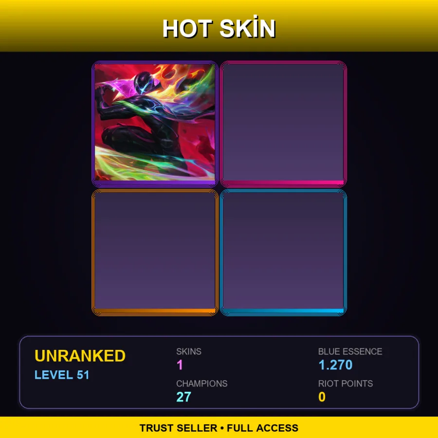 EUNE | Lv51 | Unranked | 1 Skin | 27 Champ