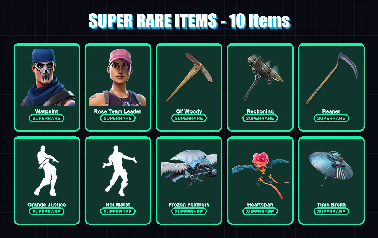 [PC/XBOX/PSN] | Warpaint | Rose Team Leader | Blackheart | Shogun | Fusion | 137 skin | 140 pickaxe | 129 emote | 128 glider | Lv2117 — Fortnite account