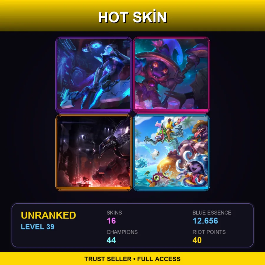 EUW | Lv39 | Unranked | 16 Skin | 44 Champ — Dawnbringer Morgana