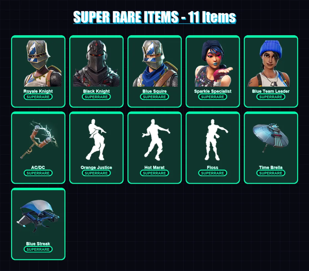 [PS4/PS5/XBOX/PC] | Royale Knight | Black Knight | Blue Squire | 23 skin | Lv1227 — Fortnite account