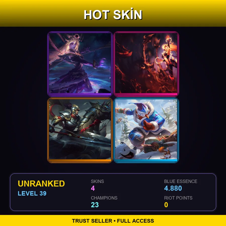 LAN | Lv39 | Unranked | 4 Skin | 23 Champ