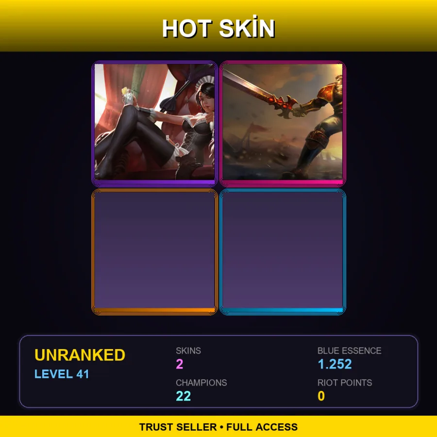 TR | Lv41 | Unranked | 2 Skin | 22 Champ