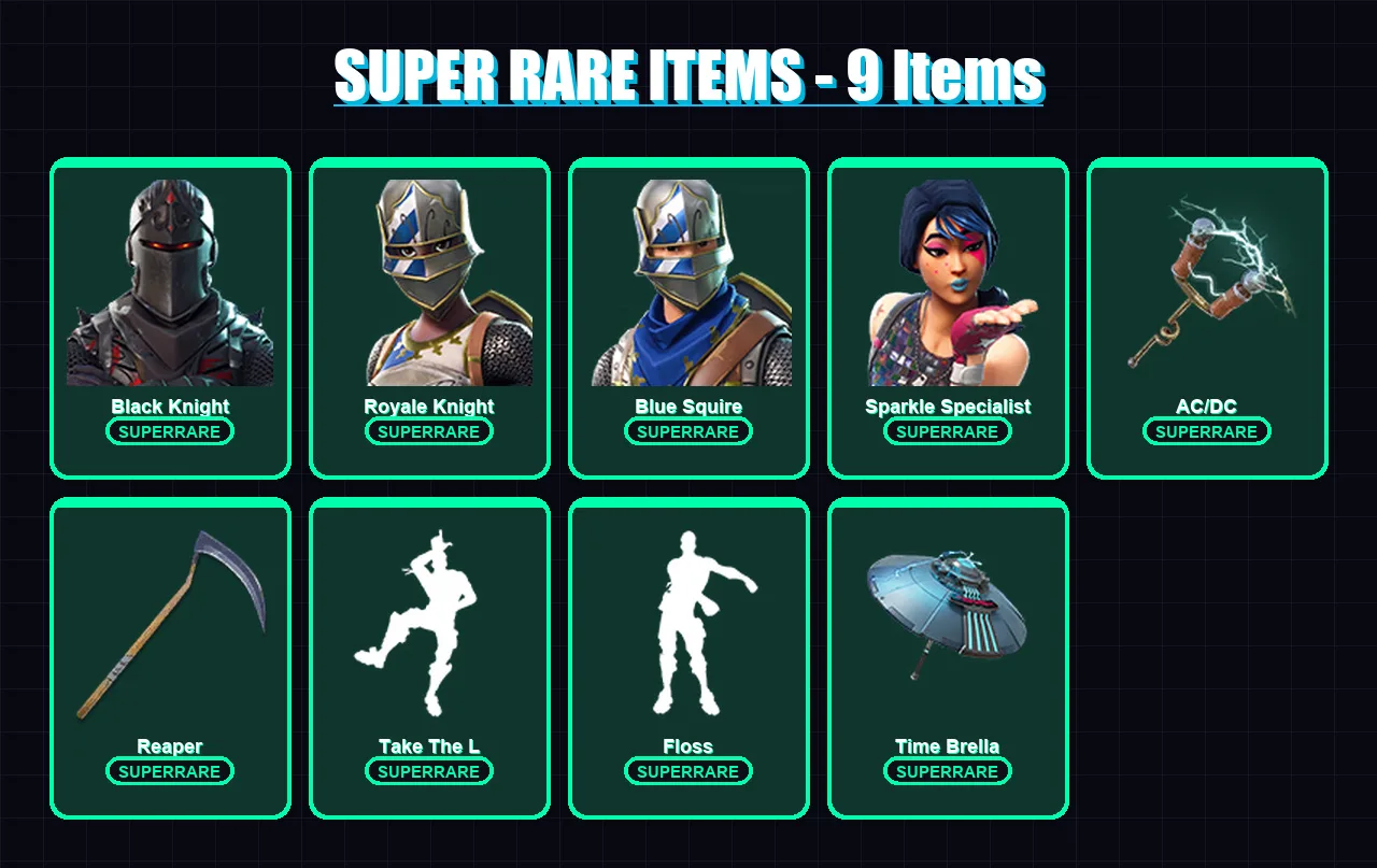 [PC] | Black Knight | Royale Knight | Blue Squire | Sparkle Specialist | Omen | 51 skin | 49 pickaxe | 68 emote | 51 glider | Lv695
