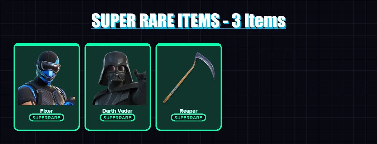 [PS4/PS5/XBOX/PC] | Fixer | Darth Vader | Deadpool | The Ageless | The Origin | 102 skin | 108 pickaxe | 111 emote | 104 glider | Lv2447