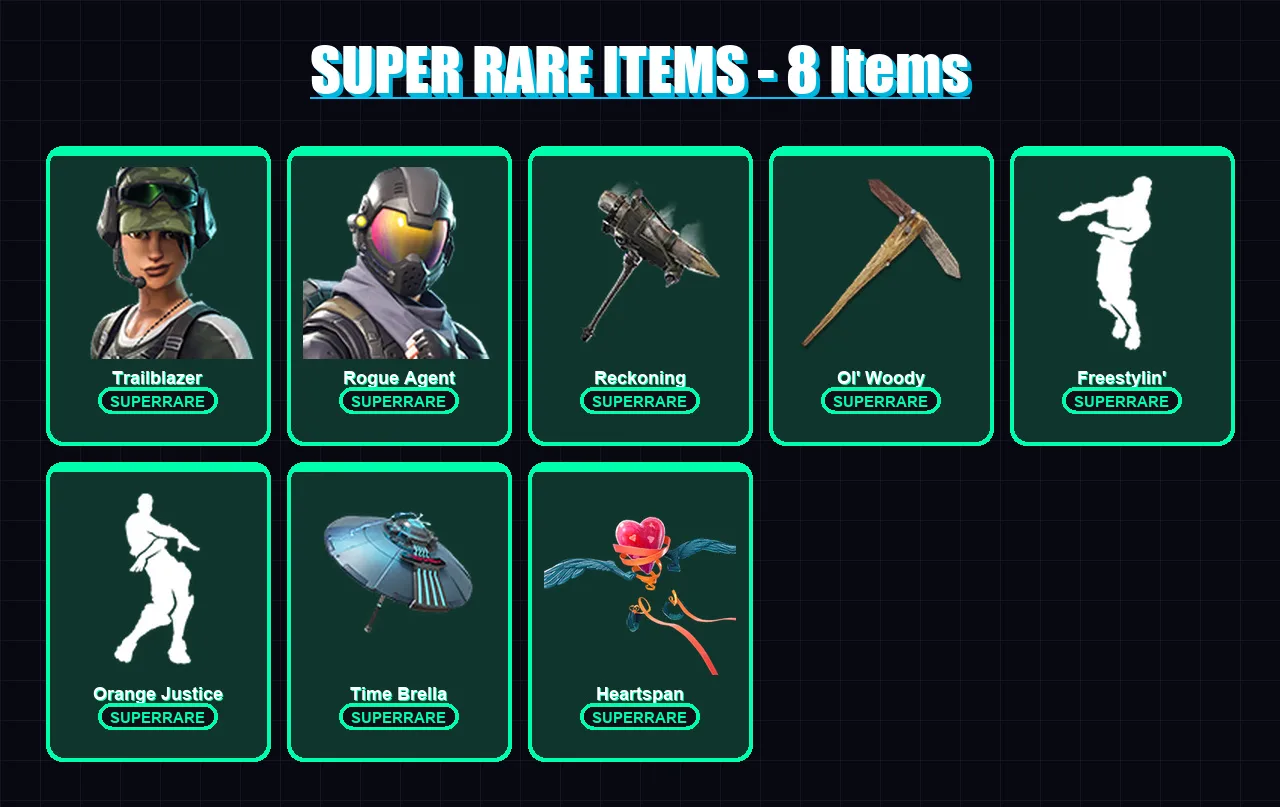[PC/XBOX/PSN] | Trailblazer | Rogue Agent | The Ice King | Sentinel | Enforcer | 86 skin | 72 pickaxe | 77 emote | 78 glider | Lv1116 — Fortnite account