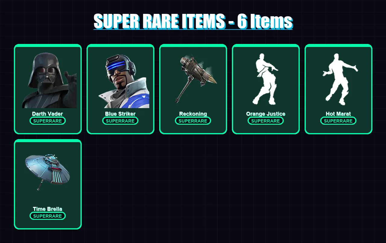 [PC] | Darth Vader | Blue Striker | Valor | Predator | Fade | 125 skin | 121 pickaxe | 103 emote | 118 glider | Lv1673