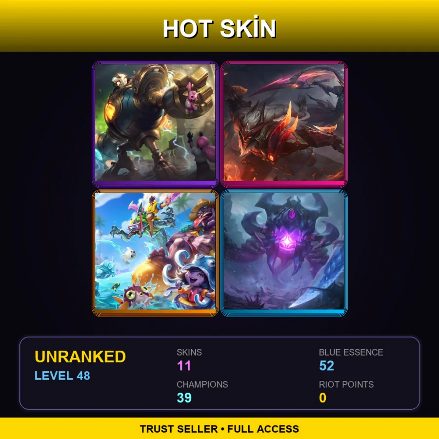 LAS | Lv48 | Unranked | 11 Skin | 39 Champ