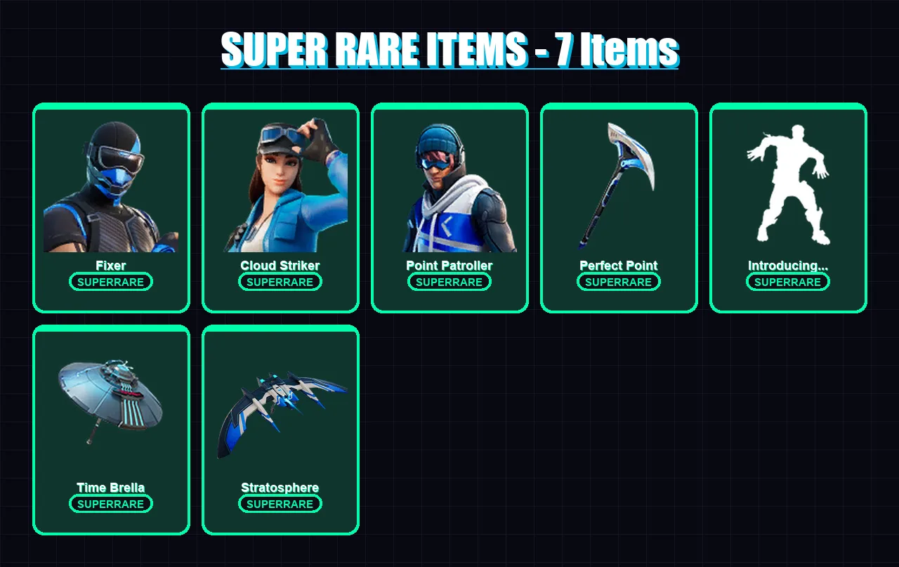 [PS4/PS5/XBOX/PC] | Fixer | Cloud Striker | Point Patroller | Peter Griffin | Valeria | 33 skin | 49 pickaxe | 39 emote | 43 glider | Lv604