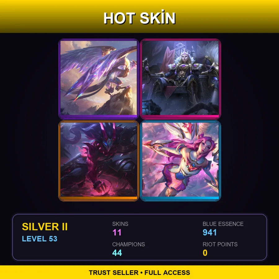 BR | Lv53 | Silver II | 11 Skin | 44 Champ