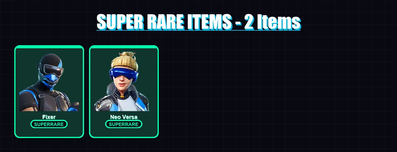 [PC/XBOX] | Fixer | Neo Versa | Fade | The Guardian | Heatwave PJ | 10 skin | 16 pickaxe | 18 emote | 17 glider | Lv169