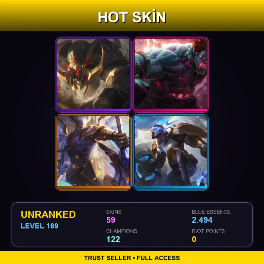 SG | Lv169 | Unranked | 59 Skin | 122 Champ — Musketeer Twisted Fate