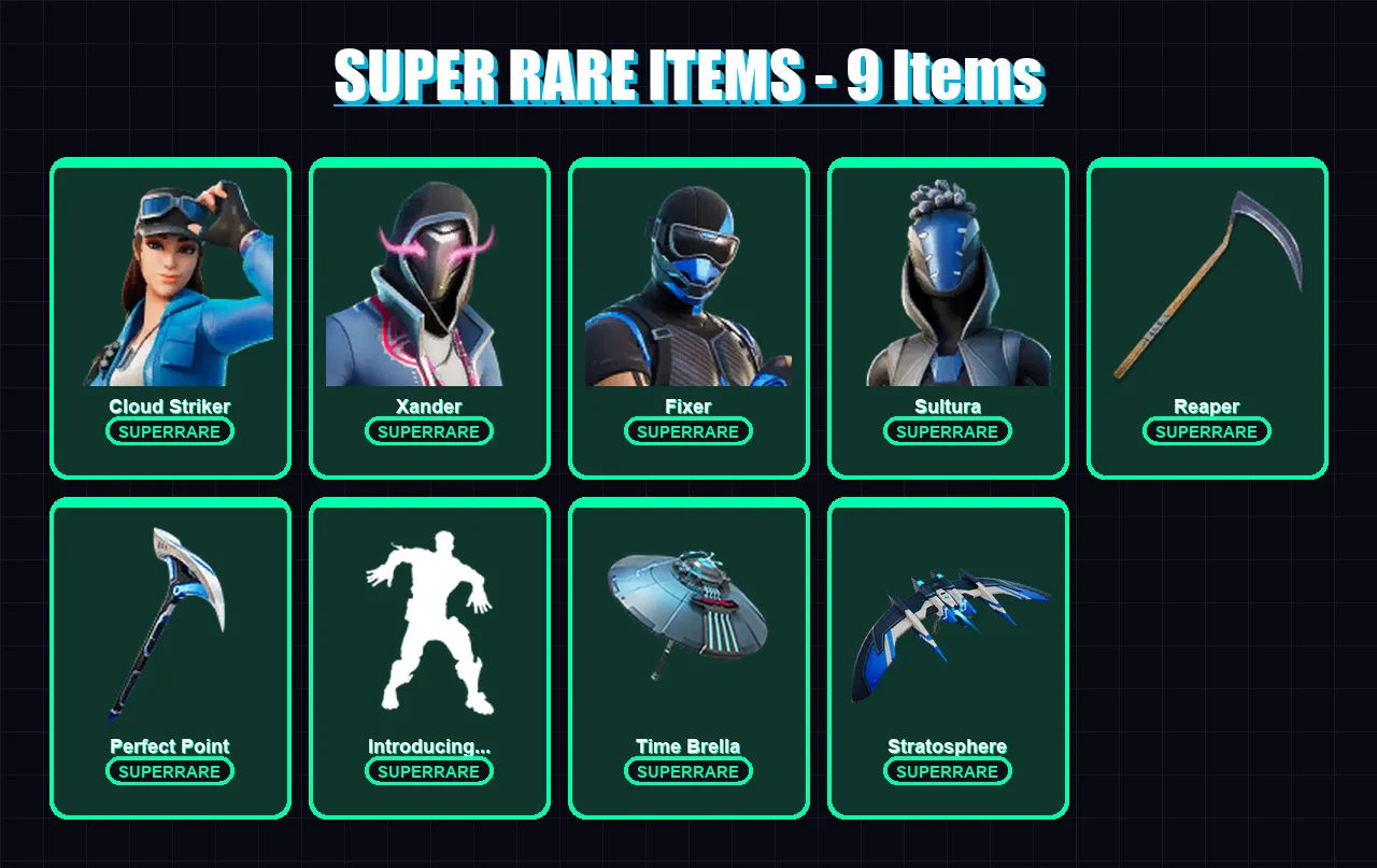 [PS4/PS5/XBOX/PC] | Mandalorian | Aura | Par Patroller | Peter Griffin | Cloud Striker | 61 skin | 107 pickaxe | 83 emote | 90 glider | Lv1517